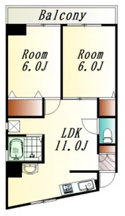 広島県広島市中区舟入本町【マンション】の間取り