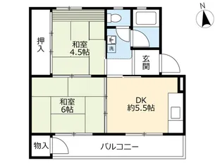 UR江南【5階】の間取り