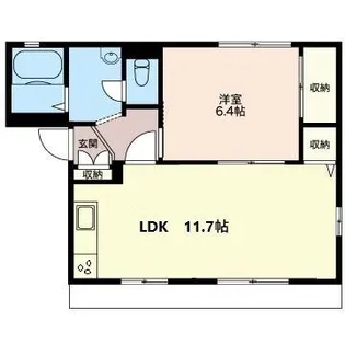 ディアス雪ノ下【1階】の間取り