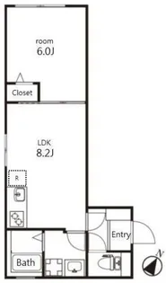 V-style幡ヶ谷【1階】の間取り