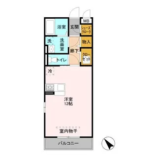 埼玉県春日部市大場【アパート】の間取り