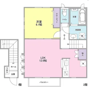 ハルシオンプレイスG棟【1階】の間取り