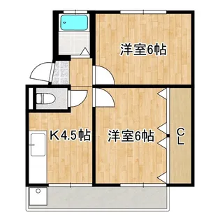 柏木アパート【1階】の間取り