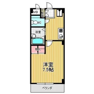 カサブランカ二村台【3階】の間取り
