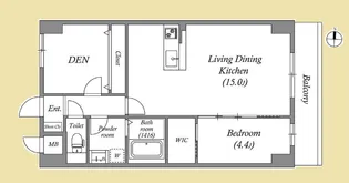 GROOVE豊中レジデンス【1階】の間取り