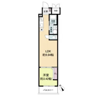 URBAN PARK難波南【1階】の間取り