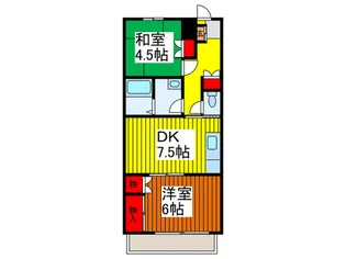 メゾンプランタン【2階】の間取り