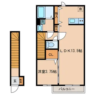 ローズコート新江古田【2階】の間取り