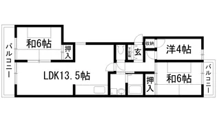 メゾン宝塚第2【5階】の間取り