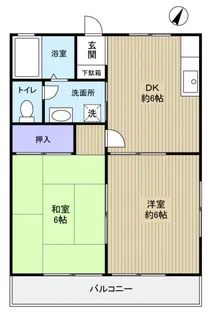 コリヌ・キッカワ【2階】の間取り