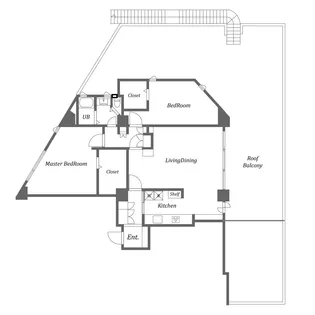 ヒルサイドレジデンス【3階】の間取り