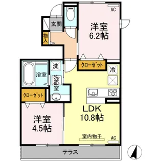 サン・シーロ【1階】の間取り