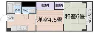 下坊マンション【3階】の間取り