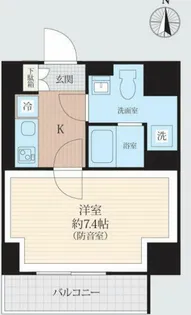 WHARF bo-on 住吉【3階】の間取り