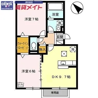 プレミールボヌール G【1階】の間取り