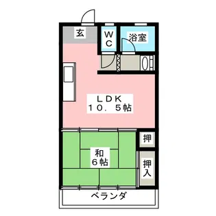シーズンコート岐阜茜部 A棟【2階】の間取り