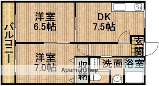 クレール葵【1階】の間取り