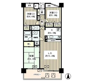 フィオーレ【2階】の間取り