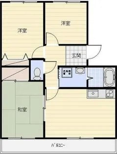 サンライズ弥栄III【2階】の間取り