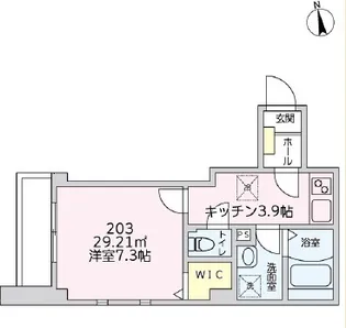 ヴィレッジシノ【2階】の間取り
