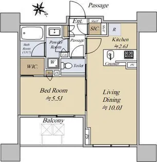 グランドミレーニア【6階】の間取り