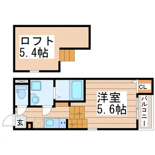 LaVenus(ラヴィーナス)【2階】の間取り