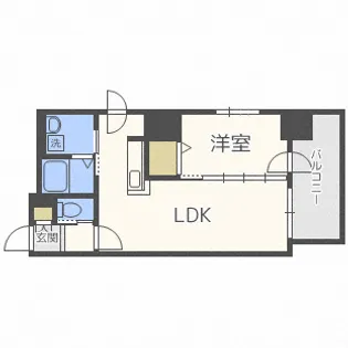 アルファスクエア北15条【11階】の間取り
