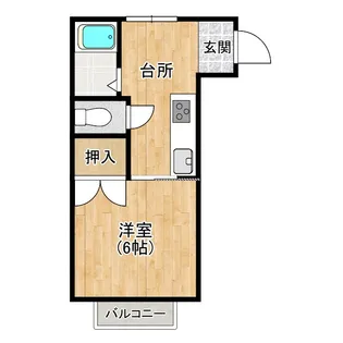 コーポe【1階】の間取り