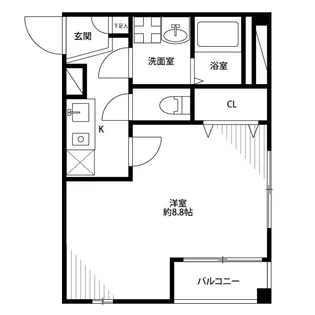 アンプルール フェール Lien.K.M【3階】の間取り