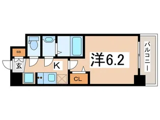 スプランディッド天王寺DUE【9階】の間取り