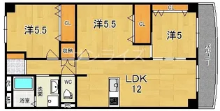 新深江サンハイツ【5階】の間取り