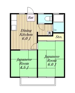 ホワイトハイツ篠崎【2階】の間取り