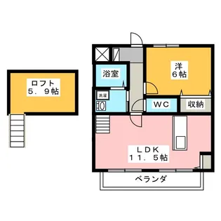 セピアコート【2階】の間取り