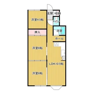 サンハイツ新明【2階】の間取り