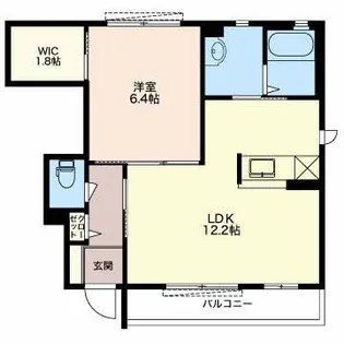 ルミエールN A【1階】の間取り