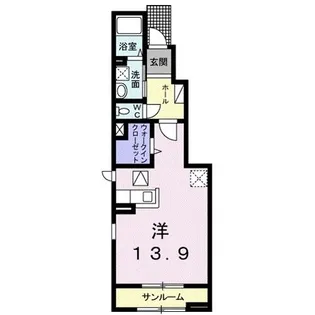 ランドネIII【1階】の間取り