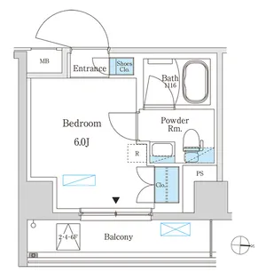 パークアクシス錦糸町スタイルズ【4階】の間取り