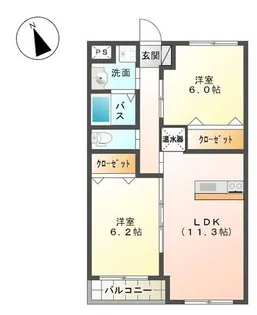 ぺんぎん【3階】の間取り