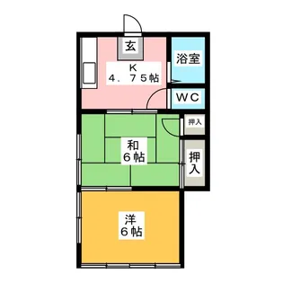 コーポ恵和【2階】の間取り