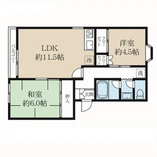 サトウマンション【1階】の間取り