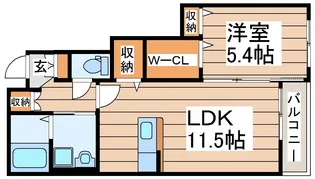 レトア【1階】の間取り