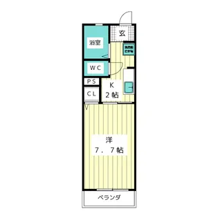 アプリコット【1階】の間取り