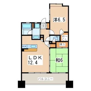 グリーン・ウッド郡山【4階】の間取り