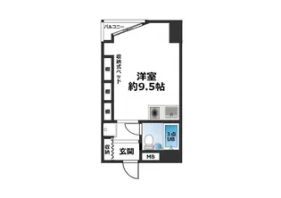 朝日プラザ湊川【2階】の間取り