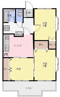ホワイトプラザV【1階】の間取り
