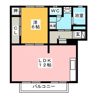 メゾンヨシコーE【1階】の間取り