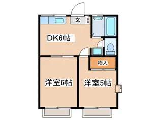 メゾンプレジュ-ル【1階】の間取り