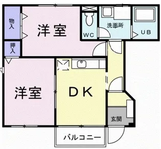 ゆとりッチヒルズI【1階】の間取り