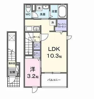 S・GVII【2階】の間取り