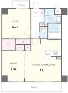 ステラフォレスト【2階】の間取り